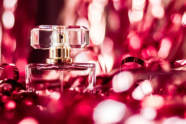 Perfume Bottle Vintage Fragrance Glamour Background Eau Parfum Luxury Holiday — Stock Photo, Image