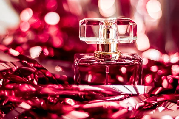 Perfume Bottle Vintage Fragrance Glamour Background Eau Parfum Luxury Holiday — Stock Photo, Image