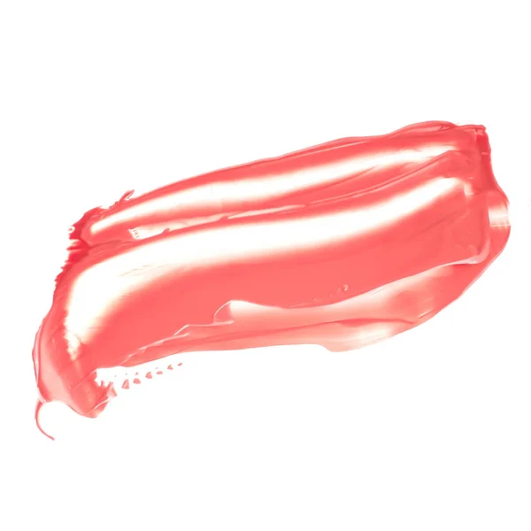 Pastel Coral Beauty Swatch Skincare Makeup Cosmetic Product Sample Texture — 스톡 사진