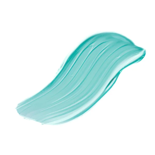 Pastel Mint Beauty Swatch Skincare Makeup Cosmetic Product Sample Texture — Foto de Stock