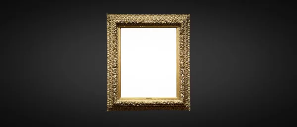 Antique Art Fair Gallery Frame Royal Black Wall Auction House — Foto de Stock