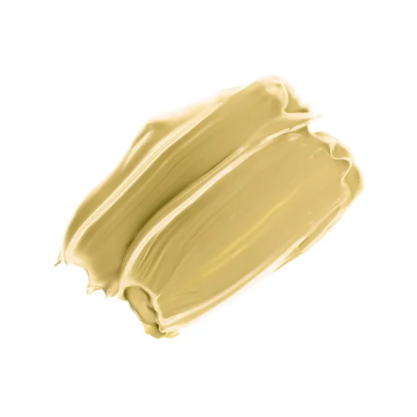 Pastel Gold Beauty Swatch Skincare Makeup Cosmetic Product Sample Texture — Fotografia de Stock