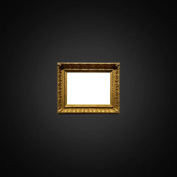 Antique Art Fair Gallery Frame Royal Black Wall Auction House — Stock Photo, Image