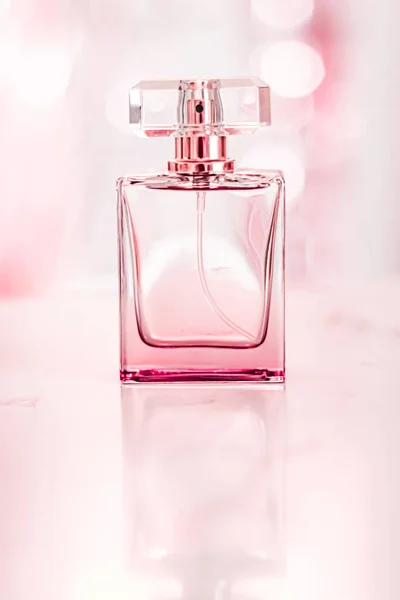 Perfume Bottle Glamour Background Floral Feminine Scent Fragrance Eau Parfum — Fotografie, imagine de stoc