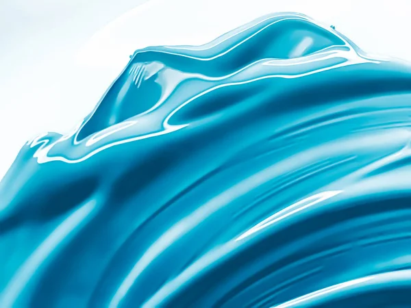 Glossy Blue Cosmetic Texture Beauty Make Product Background Cosmetics Luxury — Fotografia de Stock