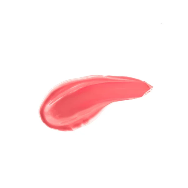 Pastel Coral Beauty Swatch Skincare Makeup Cosmetic Product Sample Texture — Photo