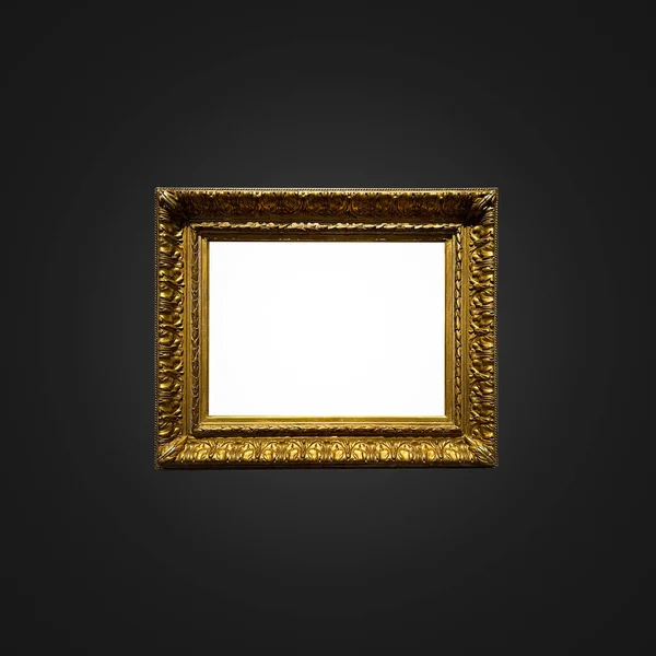 Antique Art Fair Gallery Frame Royal Black Wall Auction House — Φωτογραφία Αρχείου