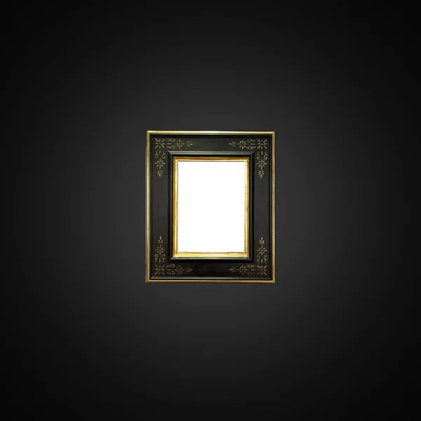 Antique Art Fair Gallery Frame Royal Black Wall Auction House — Φωτογραφία Αρχείου