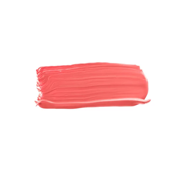 Pastel Coral Beauty Swatch Skincare Makeup Cosmetic Product Sample Texture — ストック写真