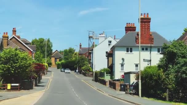 Hertfordshire England June 2022 Driving Beautiful English Countryside Towns Country — Vídeo de Stock