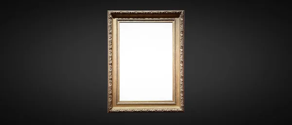 Antique Art Fair Gallery Frame Royal Black Wall Auction House — Stockfoto