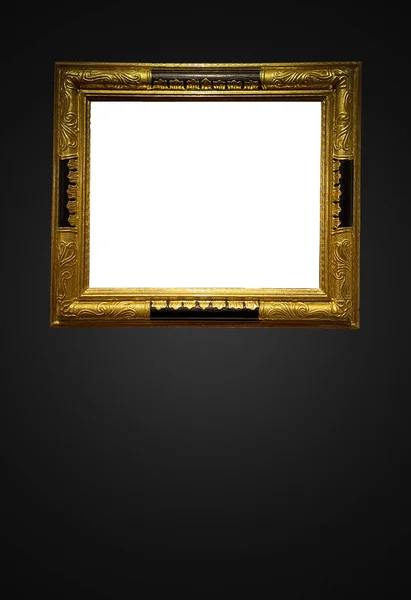 Antique Art Fair Gallery Frame Royal Black Wall Auction House — Φωτογραφία Αρχείου