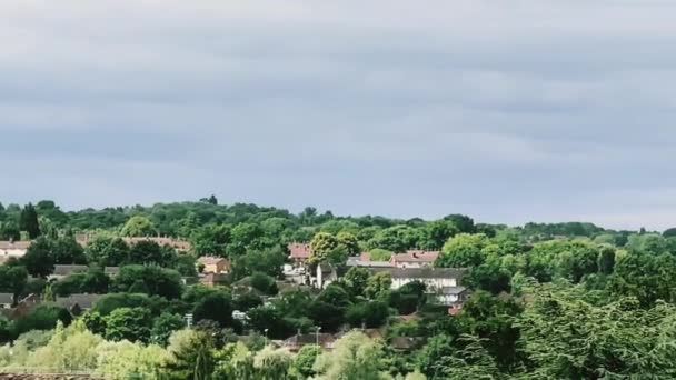 Beautiful English Countryside Landscape Hertfordshire England United Kingdom Green Foliage — Stok Video