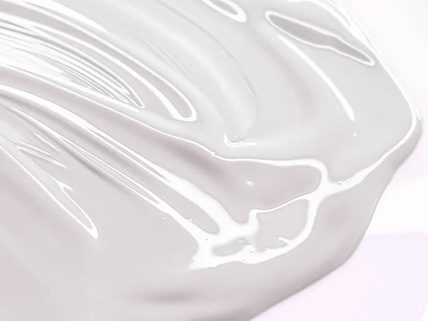 Glossy White Cosmetic Texture Beauty Make Product Background Cosmetics Luxury — Photo