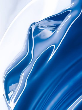 Glossy blue cosmetic texture as beauty make-up product background, cosmetics and luxury makeup brand design concept