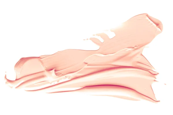 Pastel Oranje Beauty Staal Huidverzorging Make Cosmetische Product Monster Textuur — Stockfoto