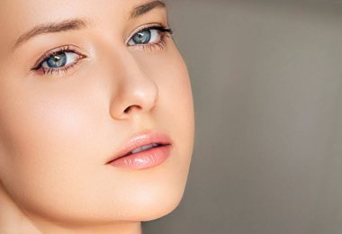 Perfect skin and beauty look, beautiful face of young woman for skincare cosmetics and cosmetology, close-up portrait