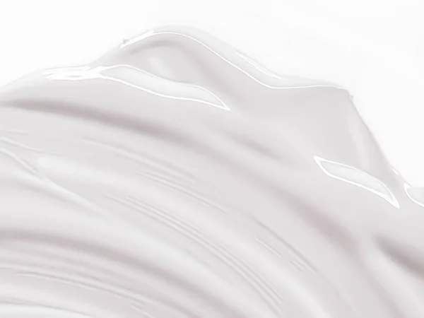 Glossy White Cosmetic Texture Beauty Make Product Background Cosmetics Luxury — Photo