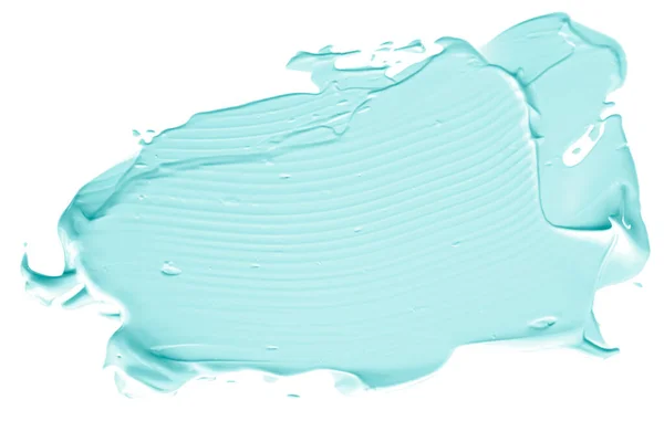 Pastel Mint Beauty Swatch Skincare Makeup Cosmetic Product Sample Texture — Stock Photo, Image