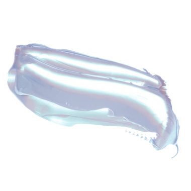 Pastel mavisi güzellik kumaşı, cilt bakımı ve makyaj malzemesi örneği dokusu beyaz arka planda izole edilmiş, makyaj lekesi, krem kozmetik lekesi veya boya fırçası darbesi yakın çekim