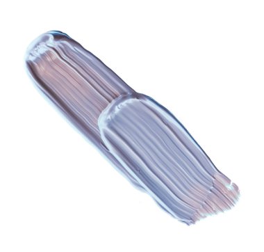 Pastel mavisi güzellik kumaşı, cilt bakımı ve makyaj malzemesi örneği dokusu beyaz arka planda izole edilmiş, makyaj lekesi, krem kozmetik lekesi veya boya fırçası darbesi yakın çekim