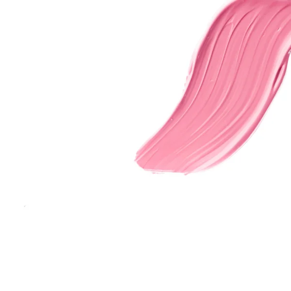 Pastelowy Różowy Kosmetyk Pielęgnacja Skóry Makijaż Kosmetyka Próbka Tekstura Izolowane — Zdjęcie stockowe