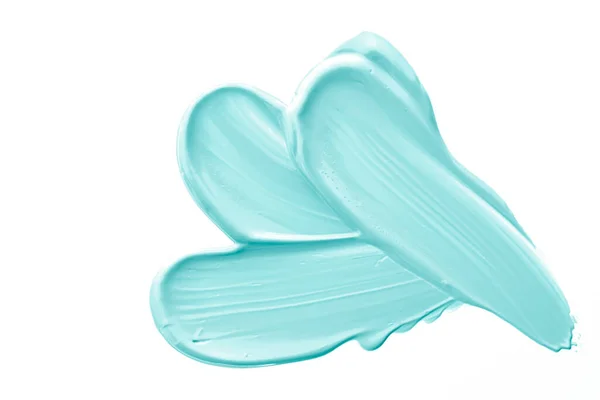 Pastel Mint Beauty Swatch Skincare Makeup Cosmetic Product Sample Texture — 스톡 사진