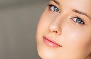 Perfect skin and beauty look, beautiful face of young woman for skincare cosmetics and cosmetology, close-up portrait