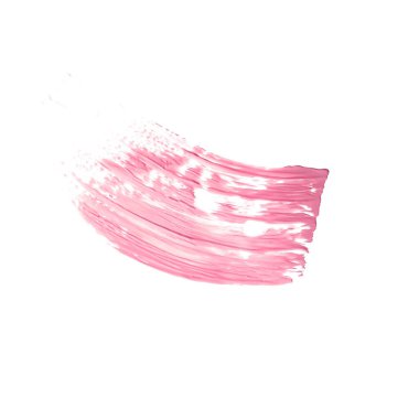 Pastel pembe güzellik kumaşı, cilt bakımı ve makyaj malzemesi örneği dokusu beyaz arka planda izole edilmiş, makyaj lekesi, krem kozmetik lekesi veya boya fırçası darbesi yakın çekim