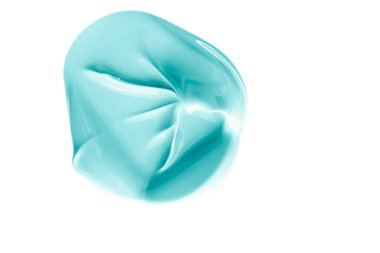 Pastel nane şekeri, cilt bakımı ve makyaj malzemesi örneği dokusu beyaz arka planda izole edilmiş, makyaj lekesi, krem makyaj macunu lekesi veya boya fırçası darbesi yakın çekim