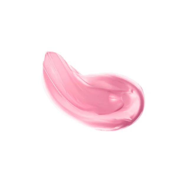 Muestra Belleza Rosa Pastel Cuidado Piel Maquillaje Textura Muestra Productos — Foto de Stock