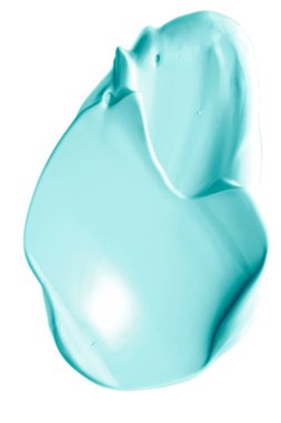 Pastel nane şekeri, cilt bakımı ve makyaj malzemesi örneği dokusu beyaz arka planda izole edilmiş, makyaj lekesi, krem makyaj macunu lekesi veya boya fırçası darbesi yakın çekim