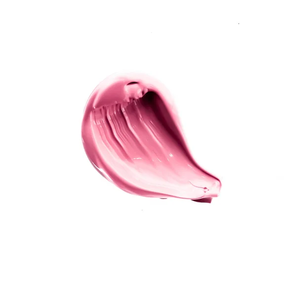 Пастельно Розовый Образец Красоты Кожа Макияж Образца Текстуры Косметики Изолированы — стоковое фото