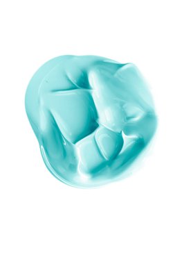 Pastel nane şekeri, cilt bakımı ve makyaj malzemesi örneği dokusu beyaz arka planda izole edilmiş, makyaj lekesi, krem makyaj macunu lekesi veya boya fırçası darbesi yakın çekim