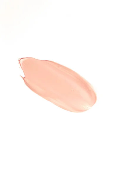 Pastel Orange Beauty Swatch Skincare Makeup Cosmetic Product Sample Texture — Foto de Stock