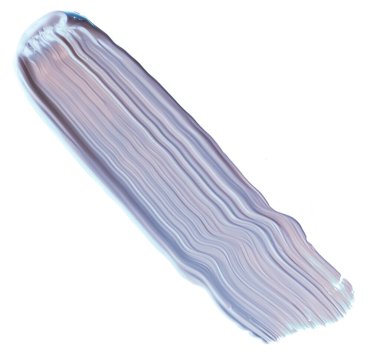 Pastel mavisi güzellik kumaşı, cilt bakımı ve makyaj malzemesi örneği dokusu beyaz arka planda izole edilmiş, makyaj lekesi, krem kozmetik lekesi veya boya fırçası darbesi yakın çekim