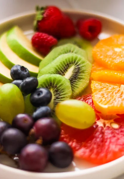 Fruit Platter Served Table Hospitality Gastronomy Branding — Stock Photo, Image