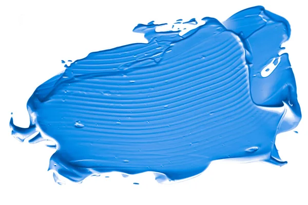 Amostra Beleza Azul Cuidados Com Pele Maquiagem Textura Amostra Produto — Fotografia de Stock