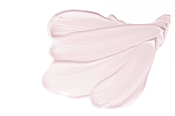 Pastel Güzellik Kumaşı Cilt Bakımı Makyaj Malzemesi Örnekleri Beyaz Arka — Stok fotoğraf