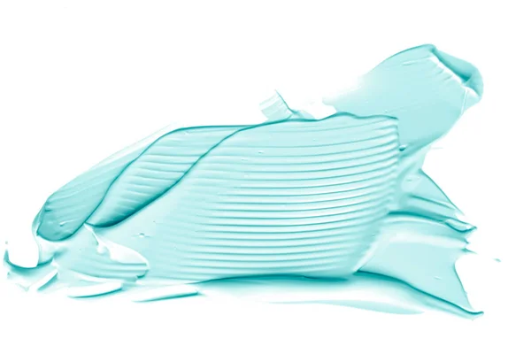 Pastel Mint Beauty Staal Huidverzorging Make Cosmetische Product Monster Textuur — Stockfoto