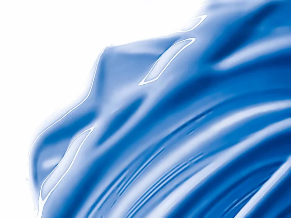 Glossy blue cosmetic texture as beauty make-up product background, cosmetics and luxury makeup brand design concept