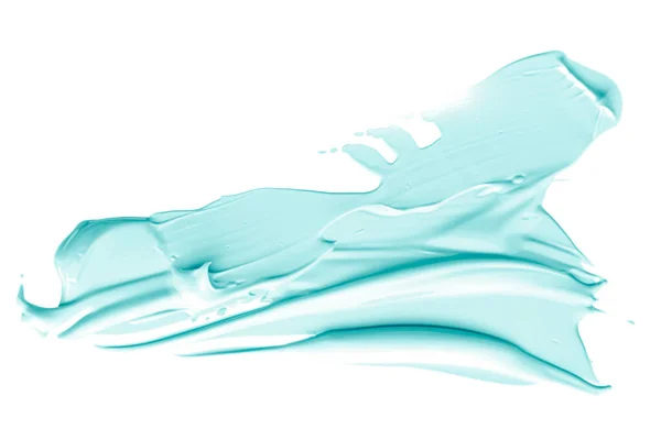 Pastel Mint Beauty Staal Huidverzorging Make Cosmetische Product Monster Textuur — Stockfoto