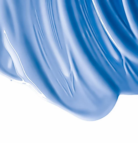 Glossy blue cosmetic texture as beauty make-up product background, cosmetics and luxury makeup brand design concept