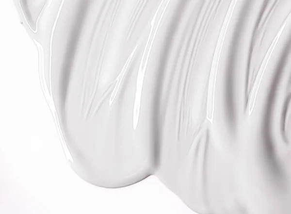Glossy White Cosmetic Texture Beauty Make Product Background Cosmetics Luxury — Zdjęcie stockowe