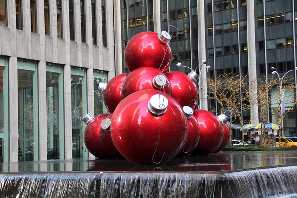 Decoration red balls — Stock Photo, Image