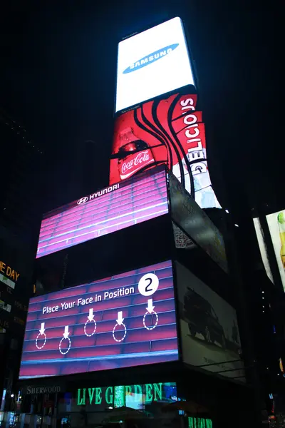 Times Square at night — Stock Photo, Image