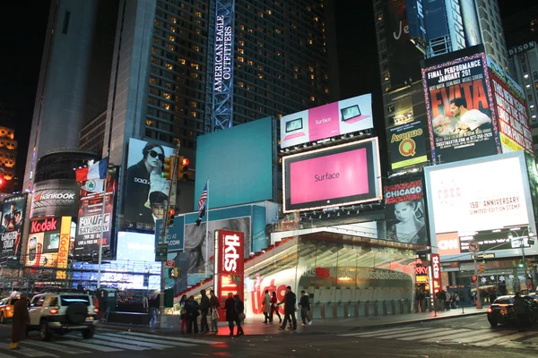 Times Square at night — Stock Photo, Image