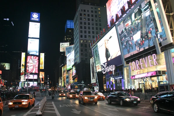 Times Square at night — Stock Photo, Image