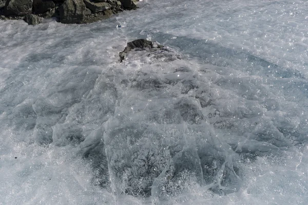 Superficie rugosa del glaciar — Foto de Stock