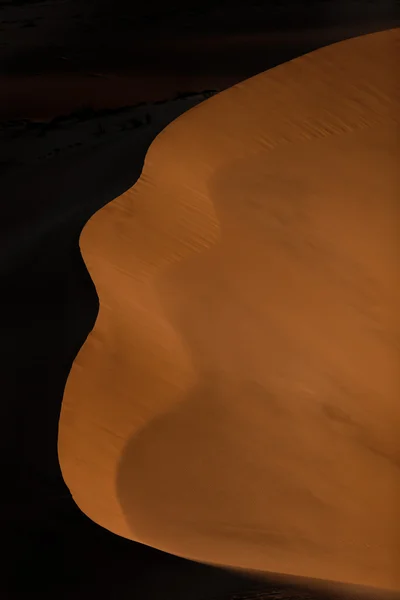 Dune di sabbia a forma di volto umano, Namibia — Foto Stock